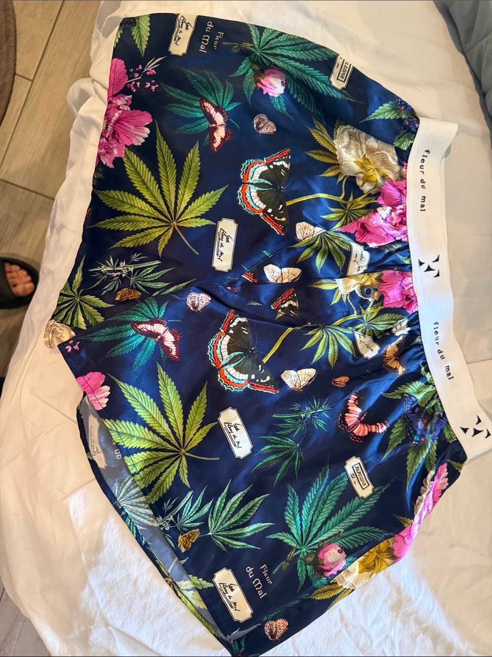 NWOT Fleur du mal flower 🌺 boxers size xs